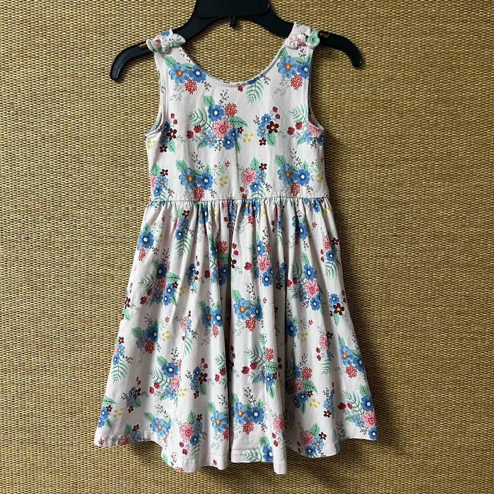 Ruffle Butts Dress Girl's Size 7 Pink & Blue Floral
